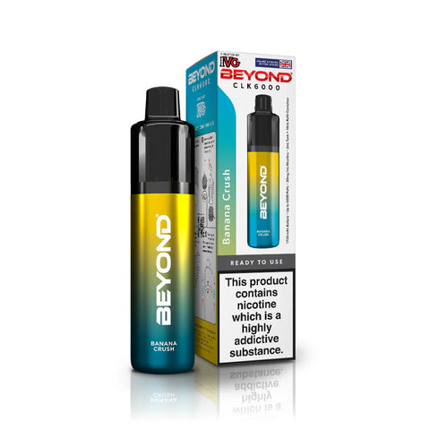 Buy cheapest online IVG Beyond CLK 6000 Disposable Vape Banana Crush at lowest price in uk