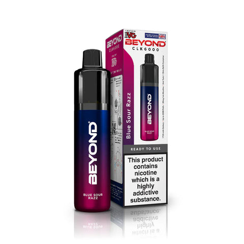 Buy cheapest online IVG Beyond CLK 6000 Disposable Vape Blue Sour Razz at lowest price in uk