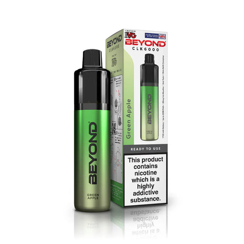 Buy cheapest online IVG Beyond CLK 6000 Disposable Vape Green Apple at lowest price in uk