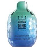 Buy cheapest online Aroma King Jewel 8000 Disposable Vape Pod Blueberry Mint Passion Fruit at lowest price in uk