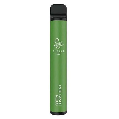 Buy cheapest online Elf Bar 600 Puffs Disposable Vape Pod Device Green Gummy Bear at lowest price in uk