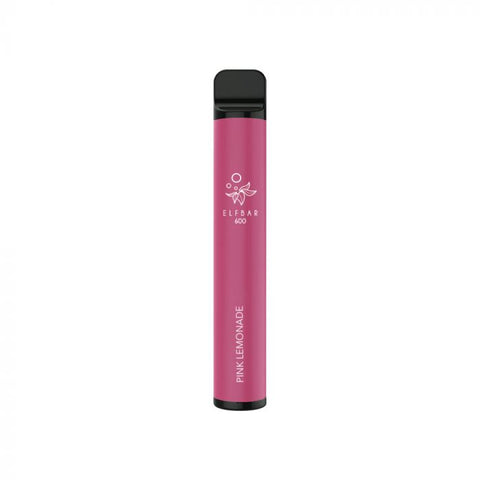 Buy cheapest online Elf Bar 600 Puffs Disposable Vape Pod Device Pink Lemonade at lowest price in uk