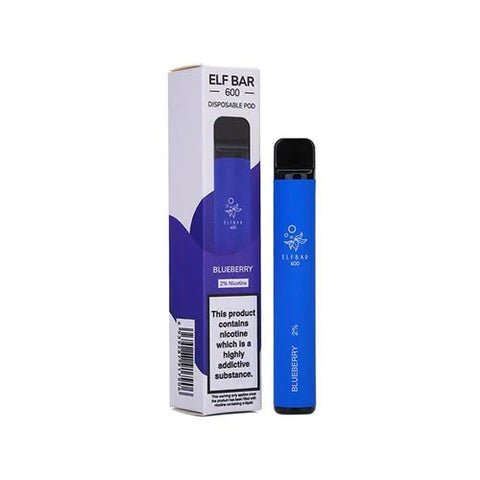 Buy cheapest online Elf Bar 600 Puffs Disposable Vape Pod Device Blueberry at lowest price in uk