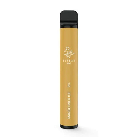 Buy cheapest online Elf Bar 600 Puffs Disposable Vape Pod Device Mango Milk Ice at lowest price in uk