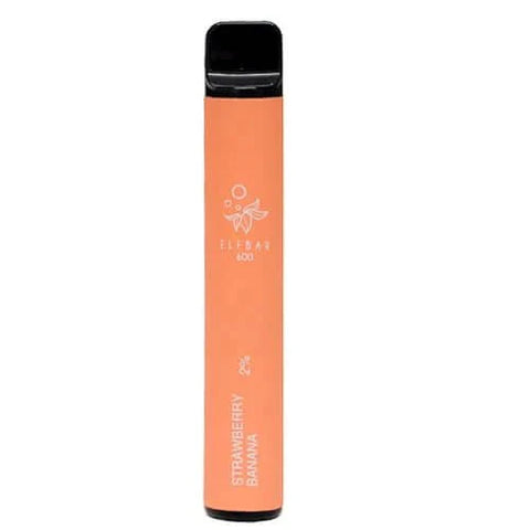 Buy cheapest online Elf Bar 600 Puffs Disposable Vape Pod Device Strawberry Banana at lowest price in uk