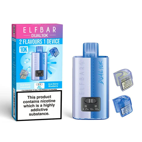 Buy cheapest online Elf Bar Dual 10K Disposable 2 in 1 Vape Blue Edition at lowest price in uk