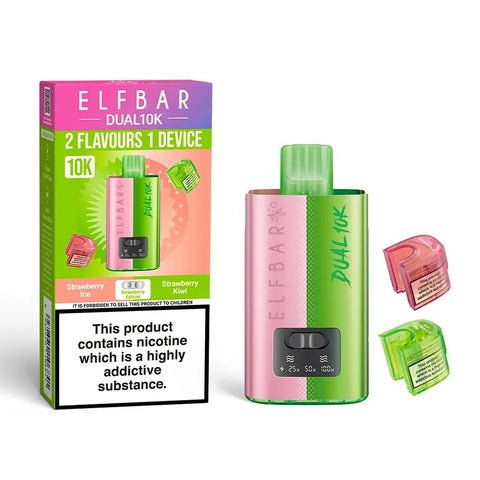 Buy cheapest online Elf Bar Dual 10K Disposable 2 in 1 Vape Strawberry Edition at lowest price in uk