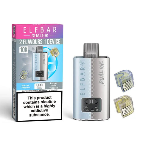 Buy cheapest online Elf Bar Dual 10K Disposable 2 in 1 Vape Tobacco Edition at lowest price in uk