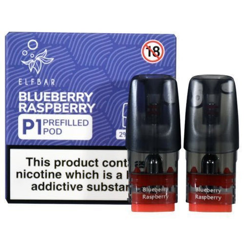 Buy cheapest online Elf Bar P1 Pre-filled Replacement Pods Blueberry Raspberry at lowest price in uk