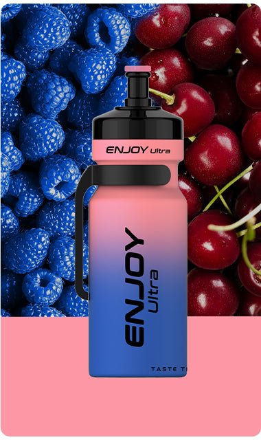 Buy cheapest online Enjoy Ultra 9000 Puffs Disposable Vape Pod Blue Razz Cherry at lowest price in uk