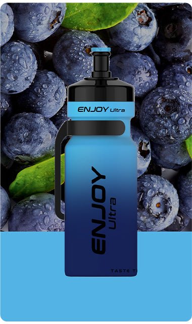 Buy cheapest online Enjoy Ultra 9000 Puffs Disposable Vape Pod Blueberry at lowest price in uk