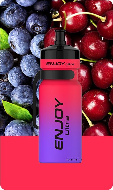 Buy cheapest online Enjoy Ultra 9000 Puffs Disposable Vape Pod Blueberry Cranberry Cherry at lowest price in uk