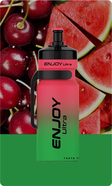 Buy cheapest online Enjoy Ultra 9000 Puffs Disposable Vape Pod Watermelon Cherry at lowest price in uk