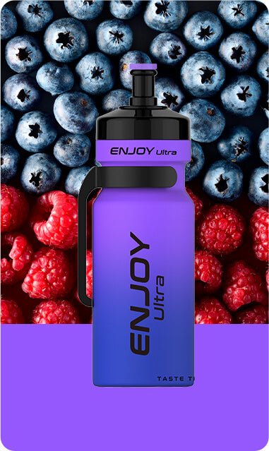 Buy cheapest online Enjoy Ultra 9000 Puffs Disposable Vape Pod Blueberry Raspberry at lowest price in uk