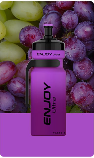 Buy cheapest online Enjoy Ultra 9000 Puffs Disposable Vape Pod Grape at lowest price in uk