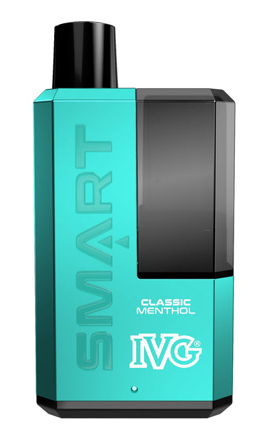 Buy cheapest online IVG Smart 5500 Puffs Disposable Vape Pod System Kit Classic Menthol at lowest price in uk