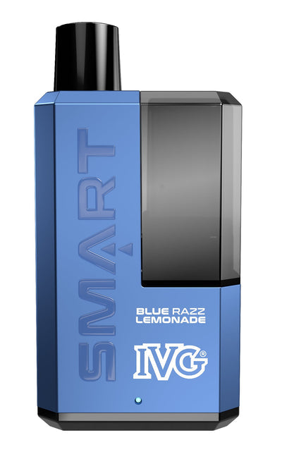 Buy cheapest online IVG Smart 5500 Puffs Disposable Vape Pod System Kit Blue Razz Lemonade at lowest price in uk