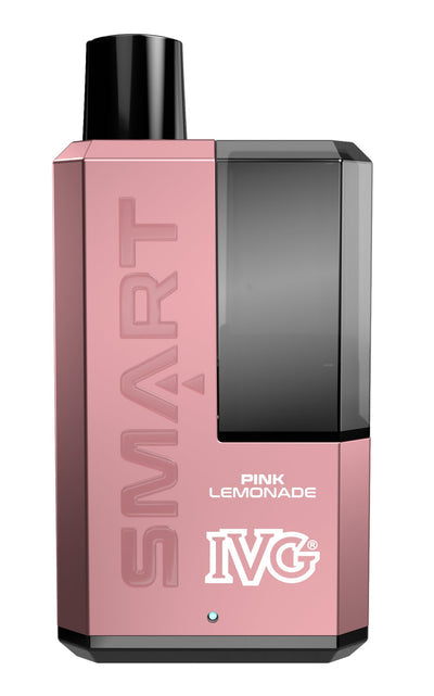 Buy cheapest online IVG Smart 5500 Puffs Disposable Vape Pod System Kit Pink Lemonade at lowest price in uk