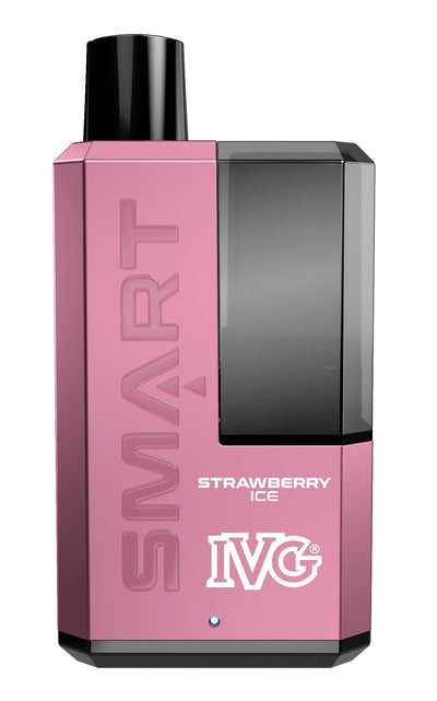 Buy cheapest online IVG Smart 5500 Puffs Disposable Vape Pod System Kit Strawberry Ice at lowest price in uk