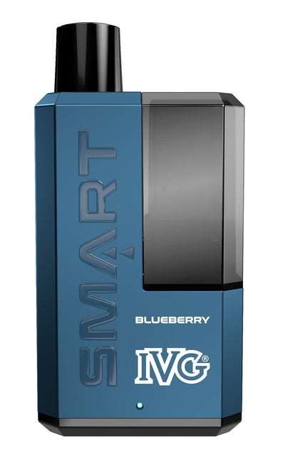 Buy cheapest online IVG Smart 5500 Puffs Disposable Vape Pod System Kit Blueberry Kiwi at lowest price in uk