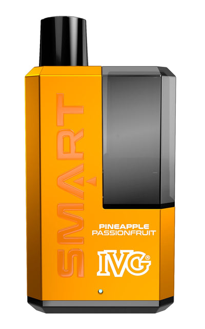 Buy cheapest online IVG Smart 5500 Puffs Disposable Vape Pod System Kit Pineapple Passionfruit at lowest price in uk