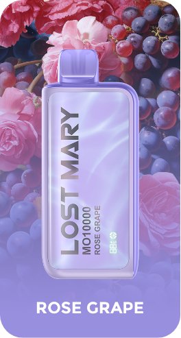 Buy cheapest online Lost Mary 10000 Puffs Disposable Vape Pod Rose Grape at lowest price in uk