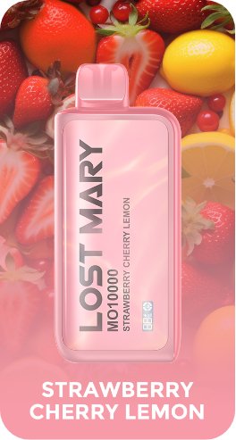 Buy cheapest online Lost Mary 10000 Puffs Disposable Vape Pod Strawberry Cherry Lemon at lowest price in uk