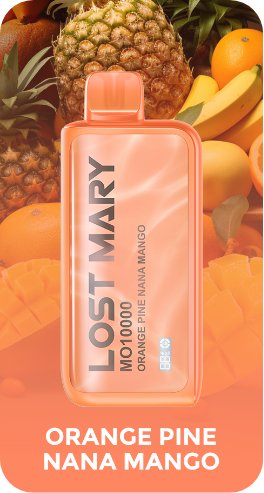 Buy cheapest online Lost Mary 10000 Puffs Disposable Vape Pod Orange Pine Nano Mango at lowest price in uk