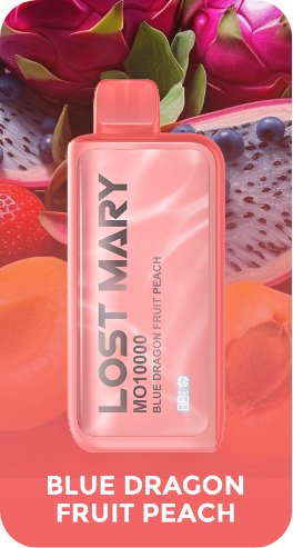 Buy cheapest online Lost Mary 10000 Puffs Disposable Vape Pod Black Dragon Fruit Peach at lowest price in uk