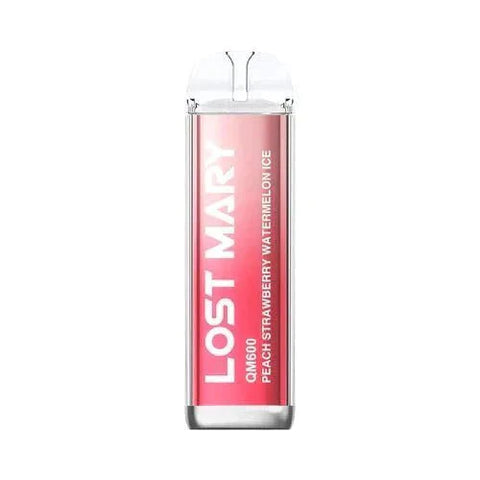 Buy cheapest online Lost Mary QM600 Disposable Vape Pod Peach Strawberry Watermelon Ice at lowest price in uk