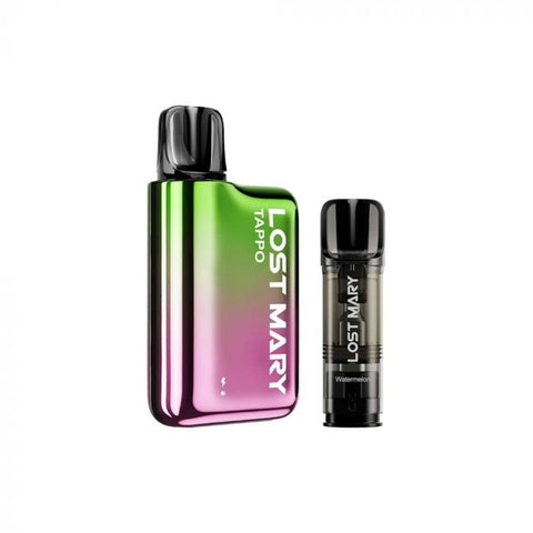 Buy cheapest online Lost Mary Tappo Pod System Vape Kit Green Pink at lowest price in uk