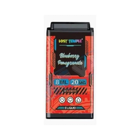 Buy cheapest online Lost Temple Pre-filled Replacement Pods Blueberry Pomegranate 3500 PUFFS at lowest price in uk