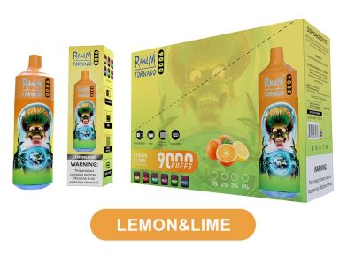 Buy cheapest online RandM Tornado 9000 Puffs Disposable Vape Lemon & Lime at lowest price in uk