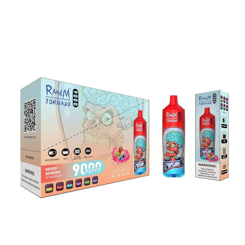 Buy cheapest online RandM Tornado 9000 Puffs Disposable Vape Mixed Berries at lowest price in uk