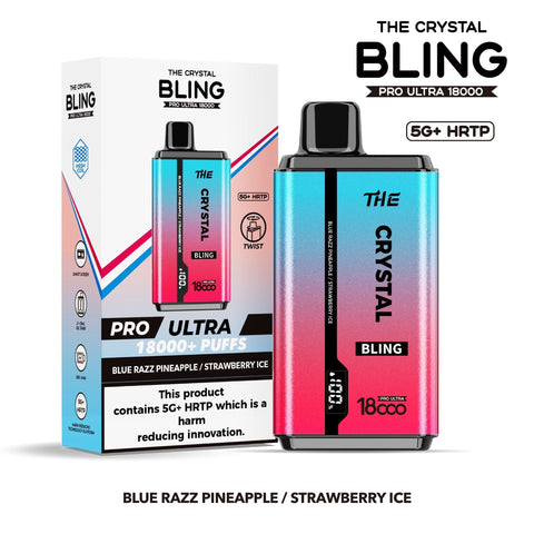 Buy cheapest online The Crystal Bling Pro Ultra 18000 Disposable Vape at lowest price in uk