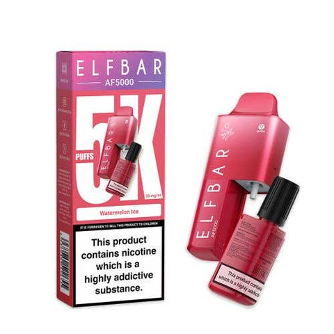 Buy cheapest online Elf Bar AF5000 Puffs Disposable Vape Device Watermelon Ice at lowest price in uk