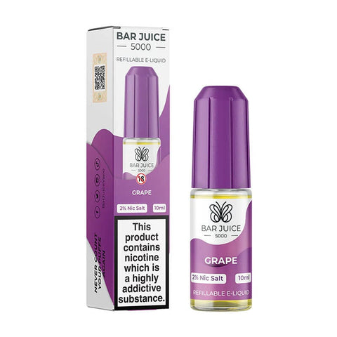 Buy cheapest online Bar Juice 5000 10ml E-liquids (BOX OF 10) Grape at lowest price in uk