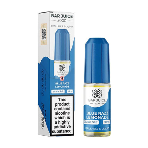 Buy cheapest online Bar Juice 5000 10ml E-liquids (BOX OF 10) Blue Razz Lemonade at lowest price in uk