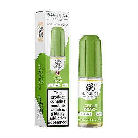 Buy cheapest online Bar Juice 5000 10ml E-liquids (BOX OF 10) Apple Peach at lowest price in uk