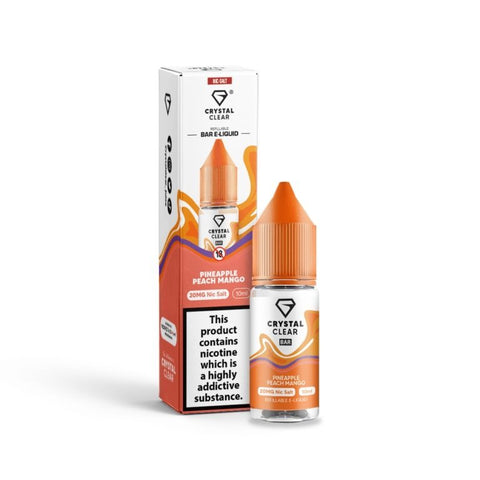 Buy cheapest online Crystal Clear - 10ml - Nic Salt (BOX OF 10) Pineapple Peach Mango 10mg at lowest price in uk