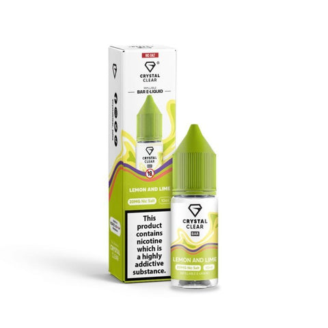 Buy cheapest online Crystal Clear - 10ml - Nic Salt (BOX OF 10) Lemon Lime 10mg at lowest price in uk