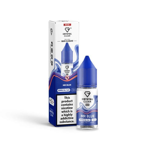 Buy cheapest online Crystal Clear - 10ml - Nic Salt (BOX OF 10) Mr Blue 10mg at lowest price in uk