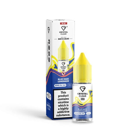 Buy cheapest online Crystal Clear - 10ml - Nic Salt (BOX OF 10) Blue Razz Lemonade 10mg at lowest price in uk