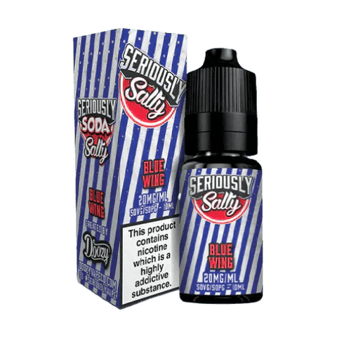 Buy cheapest online Doozy Seriously Soda Nic Salt 10ml E-Liquids Box of 10 Blue Wing 10mg at lowest price in uk