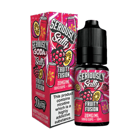 Buy cheapest online Doozy Seriously Soda Nic Salt 10ml E-Liquids Box of 10 Fruity Fusion 10mg at lowest price in uk