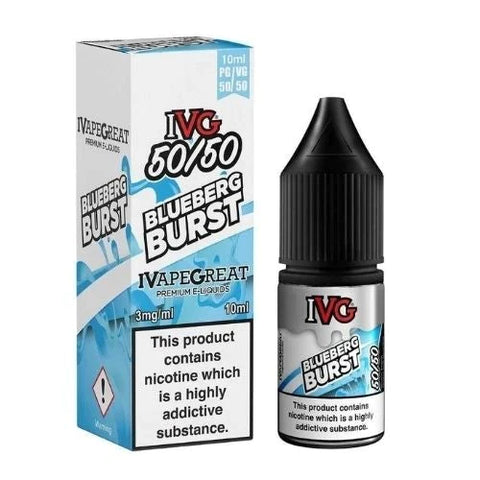 Buy cheapest online IVG 10ml E-Liquid - Pack Of 10 Blueberg Burst 12MG at lowest price in uk