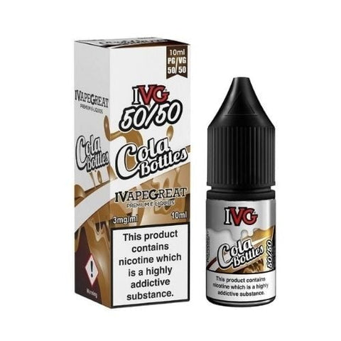 Buy cheapest online IVG 10ml E-Liquid - Pack Of 10 Cola Bottles 18MG at lowest price in uk