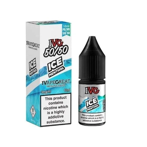 Buy cheapest online IVG 10ml E-Liquid - Pack Of 10 Ice Menthol 12MG at lowest price in uk