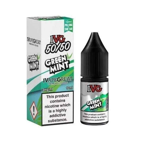 Buy cheapest online IVG 10ml E-Liquid - Pack Of 10 Green Mint 12MG at lowest price in uk