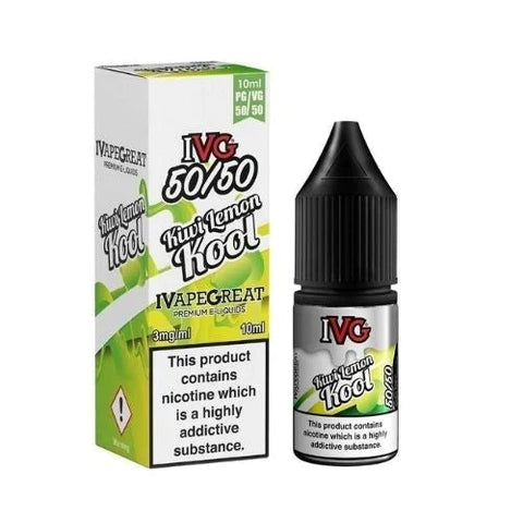 Buy cheapest online IVG 10ml E-Liquid - Pack Of 10 Kiwi Lemon Cool 18MG at lowest price in uk